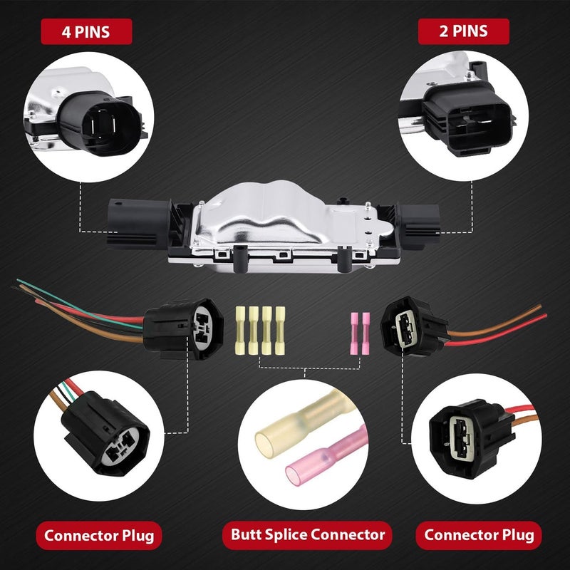 PLDDE 1137328567 Cooling Fan Control Module Unit Compatible with 13-18 Ford Focus 13-16 Ford Escape 14-17 Ford Transit Connect 10-13 Mazda 3 New 1pcs Engine Radiator - Image 2